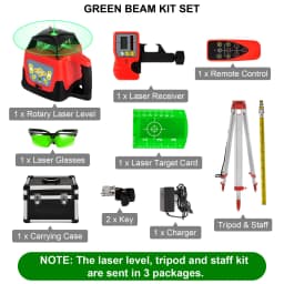 SucceBuy 360 Rotary Laser Level Self-Leveling 500m Vertical Horizontal Scanning Professional Powerful Measurement Construction Tool