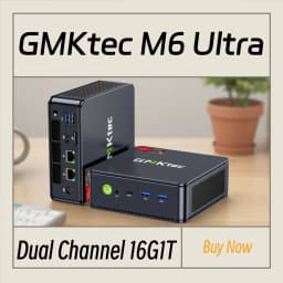 GMKtec M6 Ultra Nucbox Mini PC AMD R5 7640HS 6-core 12-thread DDR5 4800Mhz Pcie 3.0 SSD WIFI 6 BT5.2 Win11 Pro Desktop Gaming PC