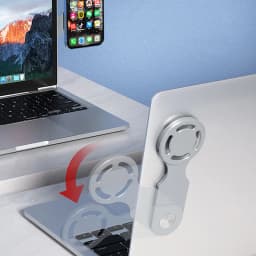 Magnetic Laptop Screen Phone Holder For Phone Computer Screen Lateral Magnetic Wireless Charging Stand