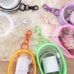 Italife Multiple Colors Mini Clear Ita Bag for 10cm Doll Women Small Itabag Accessories Girl colorful Keychain Bag display H348