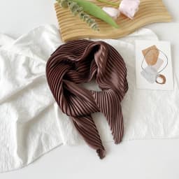 New 70X70CM Minimalist Solid Color 70cm Pleated Scarf Decoration Scarf Sunscreen Thin Scarf Pressed Pleated Square Scarf