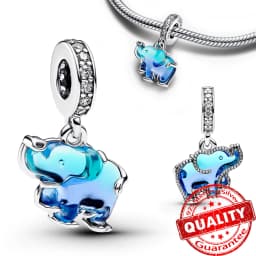 Boutique Unique 925 Sterling Silver Stars & Moon Dream Catcher Dreamy Blue Dangle Charm Fit Original Bracelet Fashion Jewelry