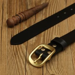 Handmade Belt Buckles for Men Thick Natural Vegetable Tanned Leather Pin Buckle Mens Waist Belt Men's Belt Gifts for Men