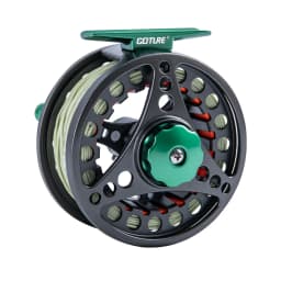 Goture CNC-Fly Fishing Reel with Main Line (WF5 WF6)Set High DIE-CAST Aluminium Alloy 5/6 Fly Wheel Outdoor Fishing Accessories