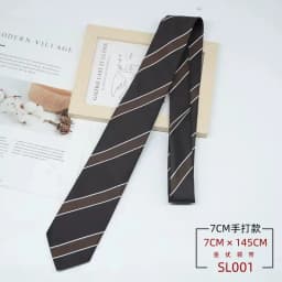 New Trendy Wine Red Black Striped Belt Collocation Many Uses Fit With Jeans Hair Tie Neckerchiefs Daily Wear 7cm Brown Neckties