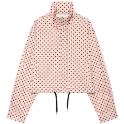 HXAO Polka Dot Bomber Jacket Women's Jackets Demi-Season Oversized Long Sleeve Top Outerwear Aviator Plus Size Zip Up Crop Coats