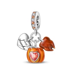 925 Silver Color Fashion Squirrel Maple Leaf Honey Autumn Series Charms Bead Fit 3mm 925 Original Bracelets Fine DIY Jewelry