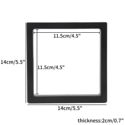3D Floating Picture Frame Shadow Box Jewelry Display Stand Ring Pendant Holder Protect Jewellery Stone Presentation Case