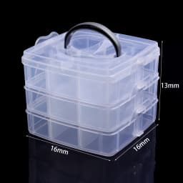 1pcs Transparent Plastic Storage Box Multifunctional Jewelry Box For Jewelry Organizer Storage Small Item Supplies Container Box