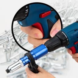 New Electric Rivet Gun Adapter 2.4mm-4.8mm Rivet Nut Gun Drill Adapter Cordless Riveting Tool Insert Nut Pull Rivet Insert Tool