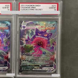 DIY Proxy PTCG Graded Collection Card Mew Vmax Secret Sword&shield Fusion Strike 269/264 English GEM MT10 Holographic Label Gift