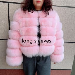 New Real Fox Fur Coat Women's Winter Warm 100% Natural Fur Jacket Short Raccoon Fur Coat Women's High Quality Hot Sale
