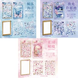 Size Up 3D Cartoon Scene Stickers DIY Shell Light Stacking Scene Collage Cute Stationery Stickers Children's Festival Gifts