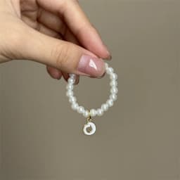 For Mini Labubu Pendant Accessories Letter Pearl Necklace For 4.0 Labubu Pin for Love Series Doll Accessories Dolls' Decoration