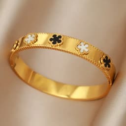 New Sight Stainless Steel Crystal Eyes Bangles&bracelets for Women Fashion Brand Jewelry Flower Leopard Bangle Party Accessories
