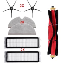 For Roborock S5 S50 S51 S52 S55 S6 S6 Pure S6 MaxV for Xiaomi 1st / SDJQR01RR Vacuum Cleaner Roller Brush Filter Wheel Mop Part