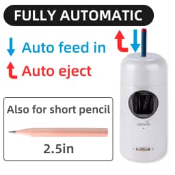 Tenwin NEW automatic electric sharpener A10 Type-C rechargeable sharpener Student stationery pencil sharpener for gift