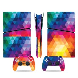 For PS5 Slim Digital Protective Decal Skin Sticker Cover Wrap Console and Wireless Controller