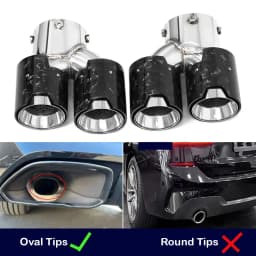 For BMW M240i M340i M440i G20 G21 G22 G42 Exhaust Pipe Upgrade Quad Muffler Tailpipe Tip Nozzle Exhaust Head