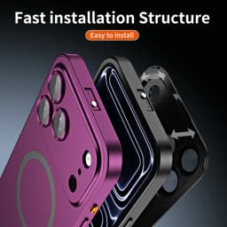 Fashion Metal Frame Phone Case For iPhone Air 13 14 15 16 17 18 Pro Max Plus Aluminum PC Back Panel Cover For Apple 18 Promax