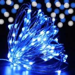 5M-50M LED String Lights Silver Copper Wire 12V Fairy Night Lamp for Chiristmas Garland Bedroom Light Indoor Wedding Decoration