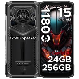 DOOGEE Rugged Phone 6.6" Blade20 Pro Gemini AI 11800mAh Battery 24GB (6+18) 256GB Android 15 125dB Large Amplitude speaker Phone
