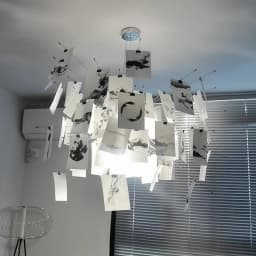 Ingo Maurer colored paper chandelier LED E27 Lamp replica designer Chandelier For Living Room Dining Room Home DIY Chandelier