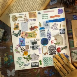 Mr.Paper Master 100pcs/Box Pet Sticker Set Vintage Garden Theme DIY Journal Material Stationery
