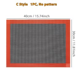 Reusable Perforated Silicone Baking Mat & Steaming Mesh, Non-Stick Oven Liner with Eclair & Round Choux Puff Pattern for Cookies