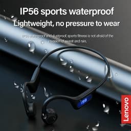 Original Lenovo True Bone Conduction Headset IPX8 Bluetooth 5.3 Wireless Headphone with Microphone Waterproof Exercise Fitness