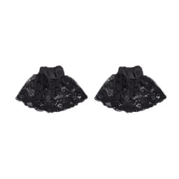 Accessory Set Vintage Style Victorian Lace Jabot Detachable Ruffled Collar Cuffs Set Costume Accessory Vintage Themed Events