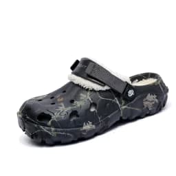 Winter Men Clogs Slippers Warm Furry Slippers Soft Home Cotton Shoe EVA Fluff Slides Casual Outdoor Comfortable Plush Fur Clogs