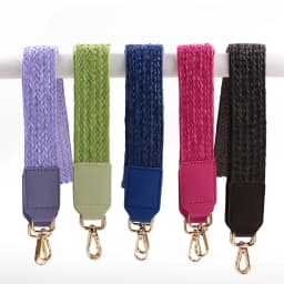 Customized Woven Raffia Bag Straps Women Shoulder Strap Replacement Supplies for Shoulder Bag Pouch Purse Making Crossbody Bag