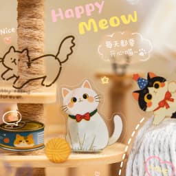 Journal GO 20pcs Kitten Diary Sticker Book Lovely Scrapbooking diy Cat Stickers for Collage Junk Journal Card Mobile Alum Decor