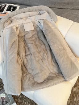 Women's Short Thickened Cotton Jacket with Fur Collar Winter New Style Loose Fit Warm Inner Fleece Large Size Coat Zipper