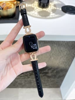 Diamond Leather strap for Apple Watch Band 44mm 45mm 38-42-40-41mm Luxury design Bracelet iwatch series 8 7 SE 6 5 4 Ultra 49mm