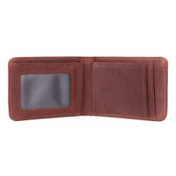 GENODERN Casual Small Wallet for Men Cow Leather Male Slim Wallets Short Mini Wallet with Card Holder Pocket Purses