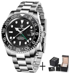 2026 New PAGANI DESIGN Luxury Men Mechanical Watches Stainless Steel GMT Watch Top Brand Sapphire Glass Men Watch reloj hombre