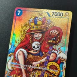 DIY Proxy One Piece TCG English P-043 Monkey.D.Luffy Convention Promo 2024 Blue Anime Game Collection Card Toy