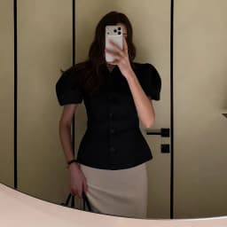 Elegant Single-breasted Short Sleeve Top Women's Solid O-neck Tank Tops Coat 2026 Spring Summer New Ladies High Street Outwear