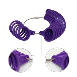 PHYHOO US/UK/EU Ring Sizer Set Finger Gauge Measure Tool Jewelry Sizing Tools Rings Size 1-13 with Half Size 27 Pieces