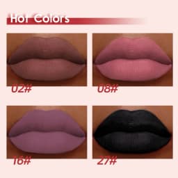 NICEFACE Matte Velvet Lip Glaze Waterproof Long Lasting Not Easy To Fade Lip Gloss Silky Smooth Sexy Lipstick Women Maquillage