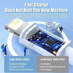 30W For APPLE USB Cable 2M Fast Charging For iPhone 14 12 11 13 Pro Max 8 Plus XS XR Data Line Type C Cables Charger Accessories
