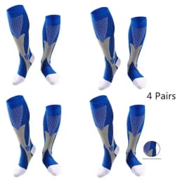 2/3/4 Pairs Running Men Compression Socks Fit Varicose Veins Football Soccer Stockings 30 Mmhg Atheletic Men Women Sports Socks