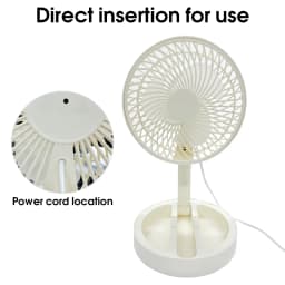 1PC Portable Folding Telescopic Floor Fan 1 Wind Speed Adjustment USB Mini Summer Silent Student Desktop Table Fan