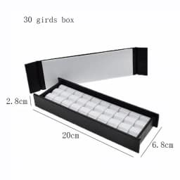Wholesale Jewelry Gem Display Box Case Loose Diamond Storage Tool Coin Jar Show Tray Gem Pot Gemstone Organizer Holder Container