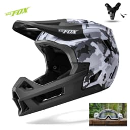 BATFOX Full Face Bike Helmet Off Road Speed Reduction Downhill Protect MTB Bicycle Helmet BMX Riding Racing Gear Cycling Helmets