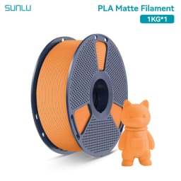 SUNLU 1Roll PLA Matte Filament 1.75mm 1kg Spool (2.2lbs) Smooth Matte Finish Neatly Wound Filament Fit Most FDM Printer