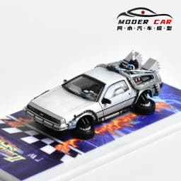 MJ 1:64 back to the future DeLorean DMC 12 Diecast Model Car