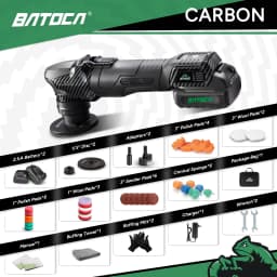 BATOCA S4 Cordless Car Polisher Mini Nano Wireless Polishing Machine Kit Quick Change Heads Brushless Motor 3/12mm Orbital